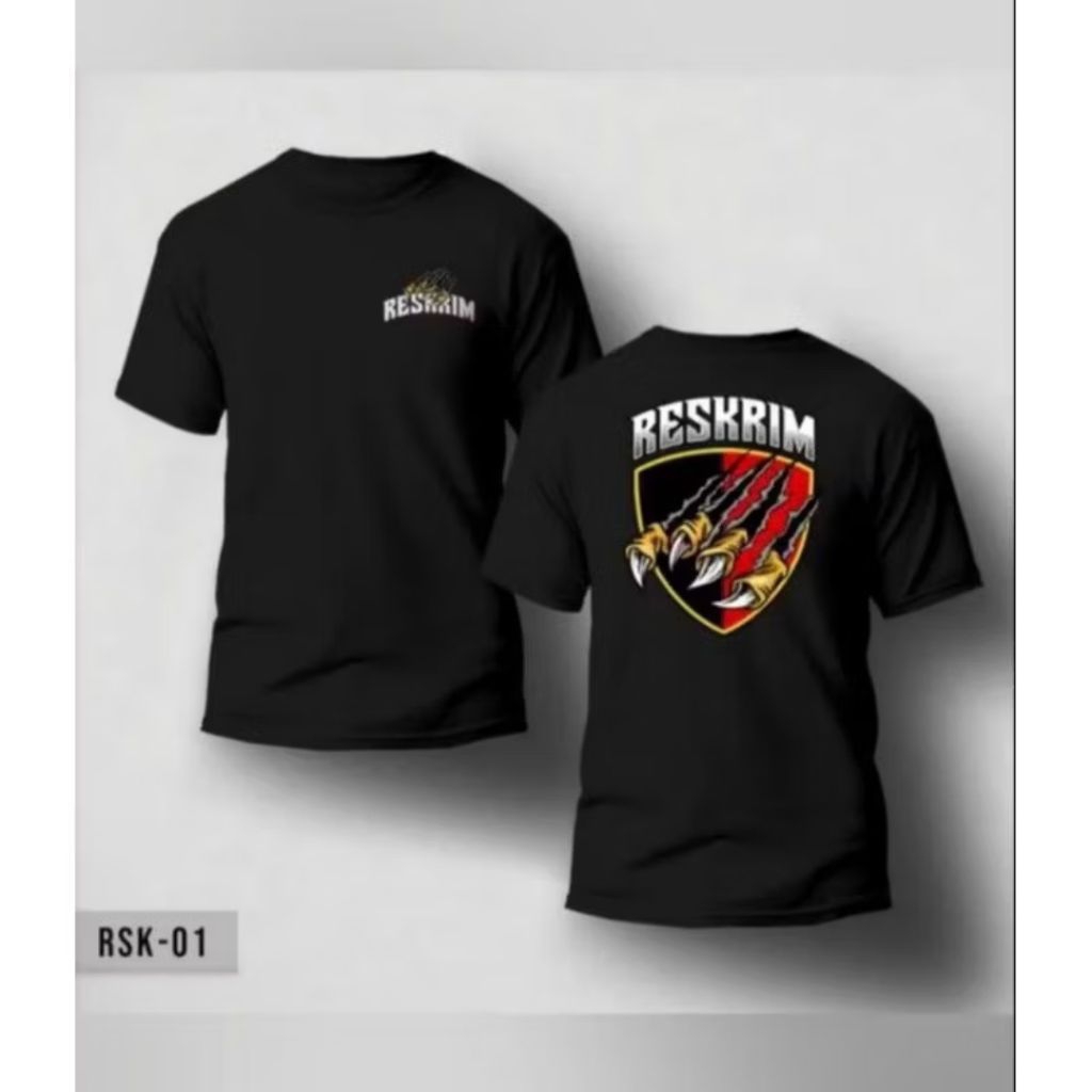 KAOS RESKRIM MOTIF CAKAR // RESKRIM CAKAR