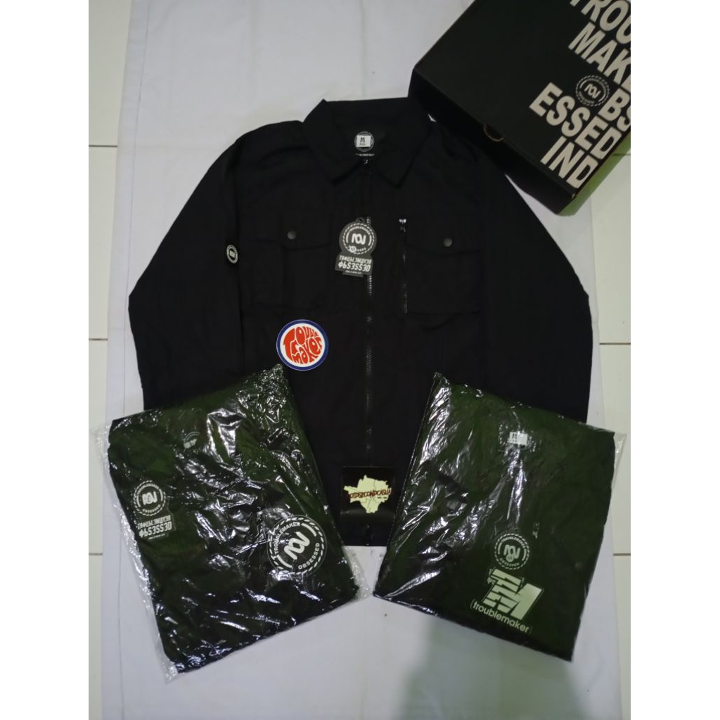 Overshirt Troublemaker black
