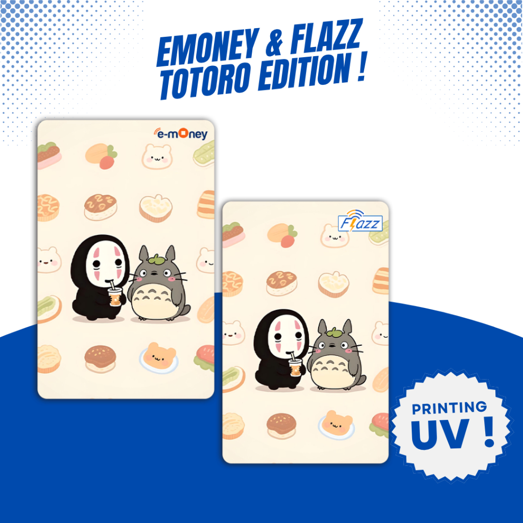 Custom Kartu Totoro - Support NFC - Kartu Emoney Flazz Gen 2 Support NFC