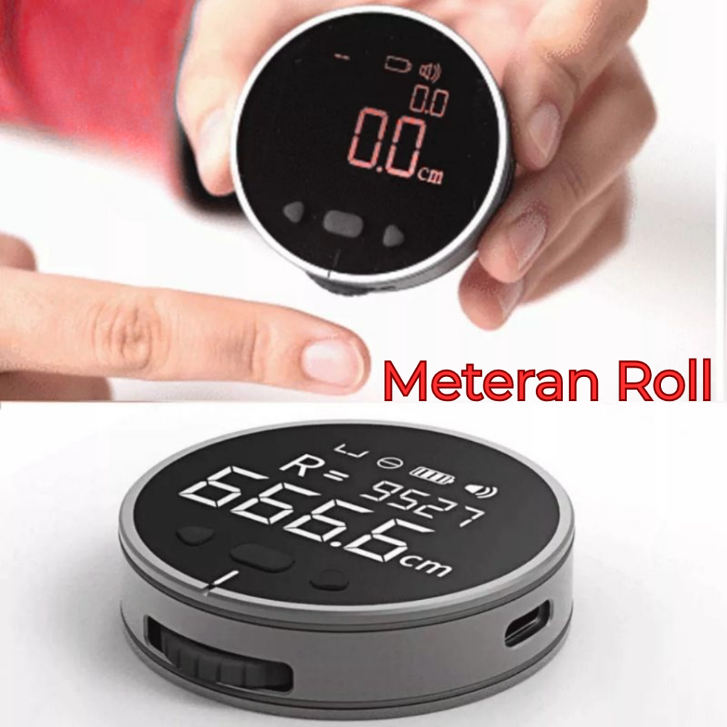 Meteran Roll Digital Penggaris Meteran Digital LCD