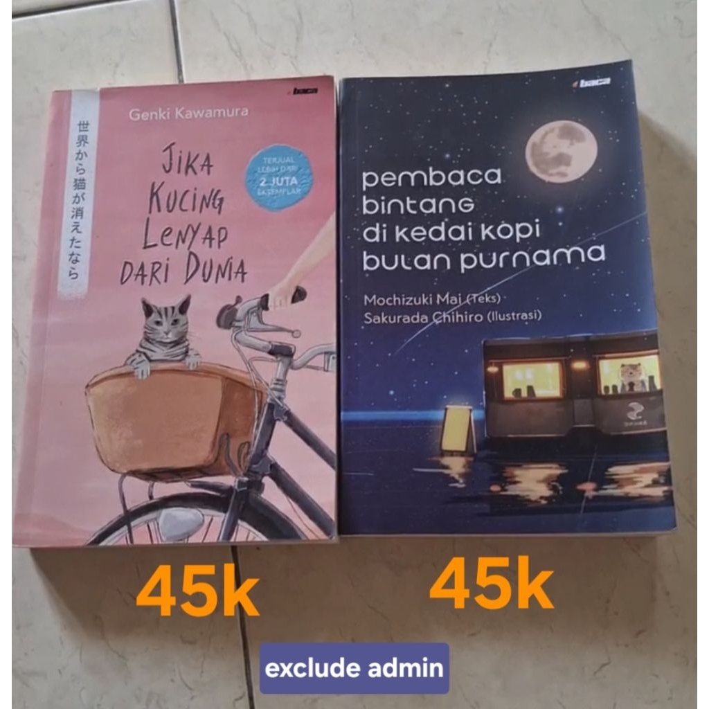 preloved buku novel japannese literature, j—lit