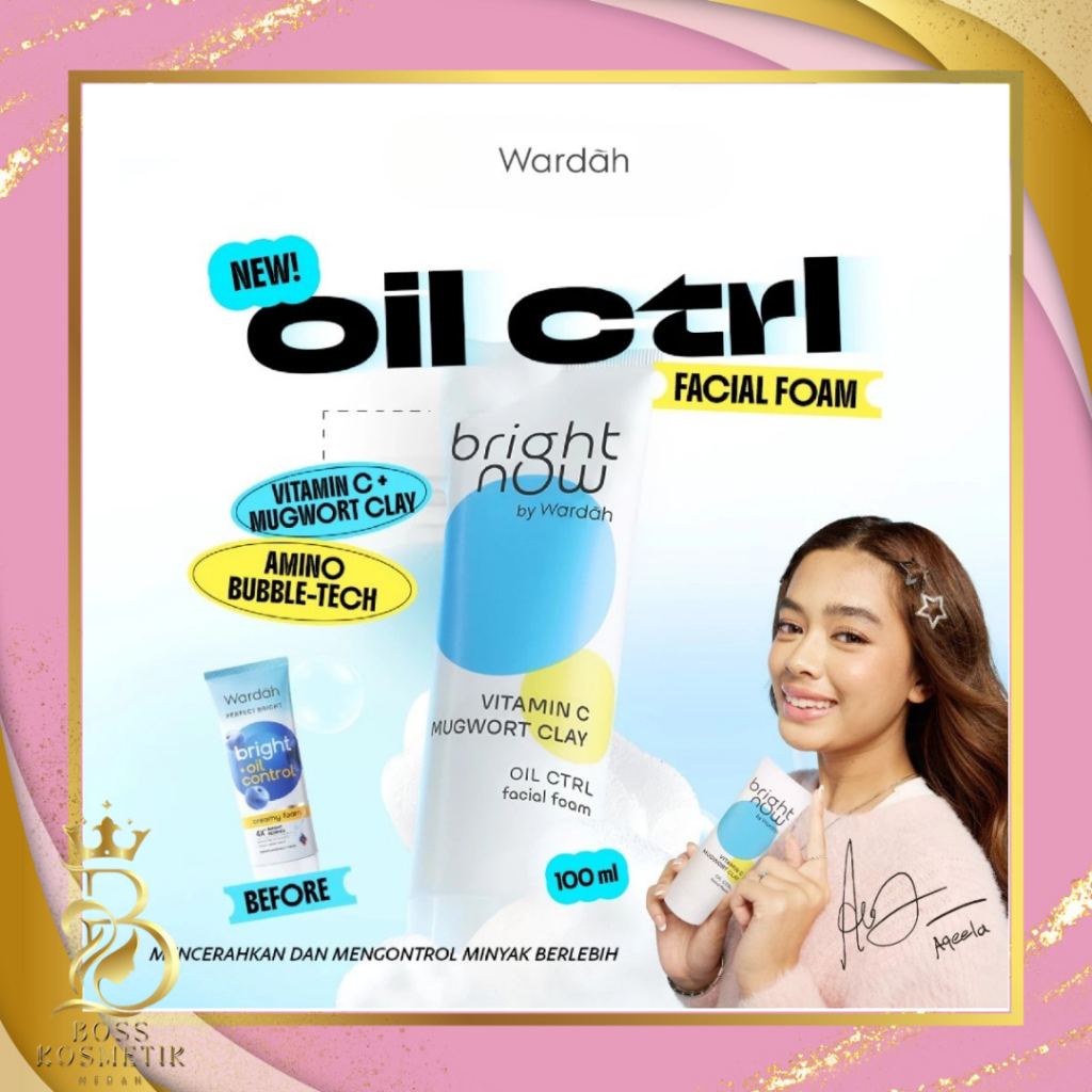 WARDAH PERFECT BRIGHT NOW FACIAL FOAM 50 ML - Mencerahkan Kulit, Menghilangkan Minyak Berlebih, Waja