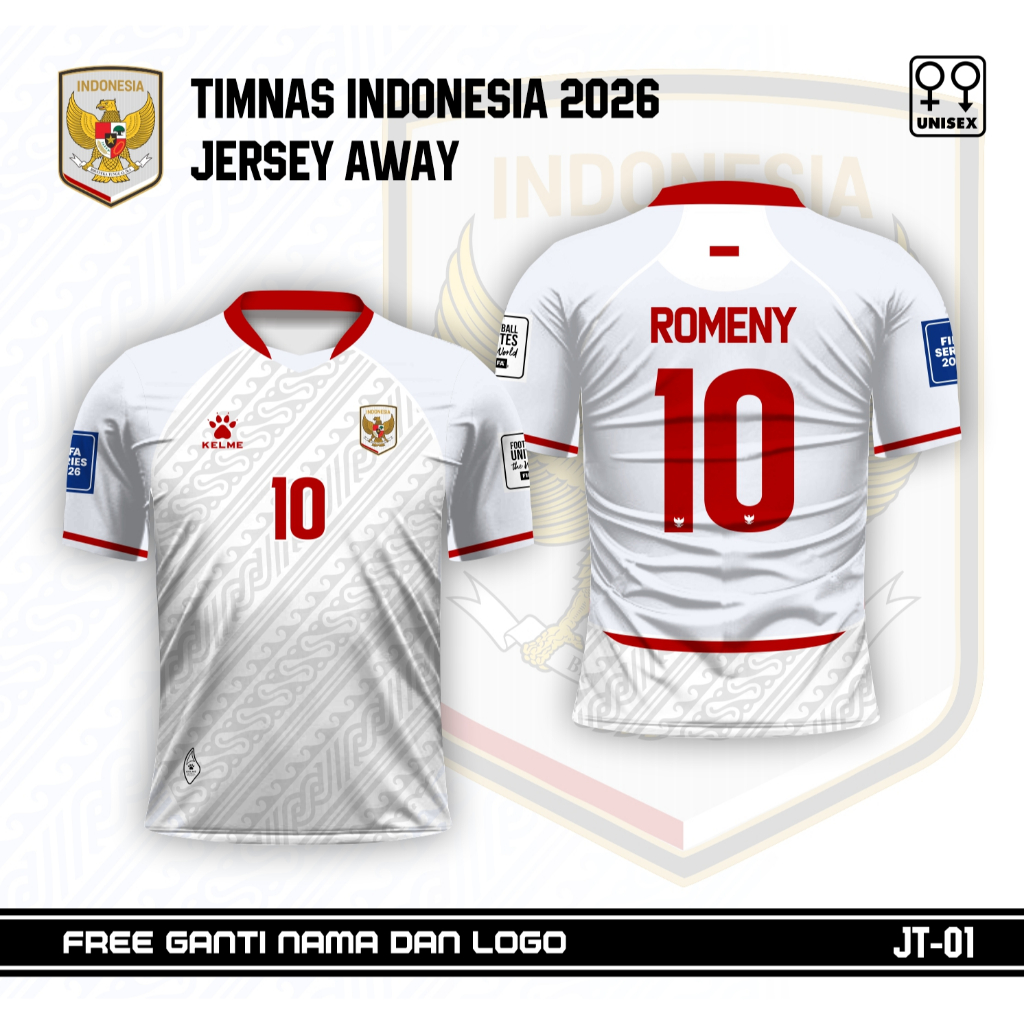 Jersey timnas terbaru baju bola timnas indonesia 2026 kaos away timnas