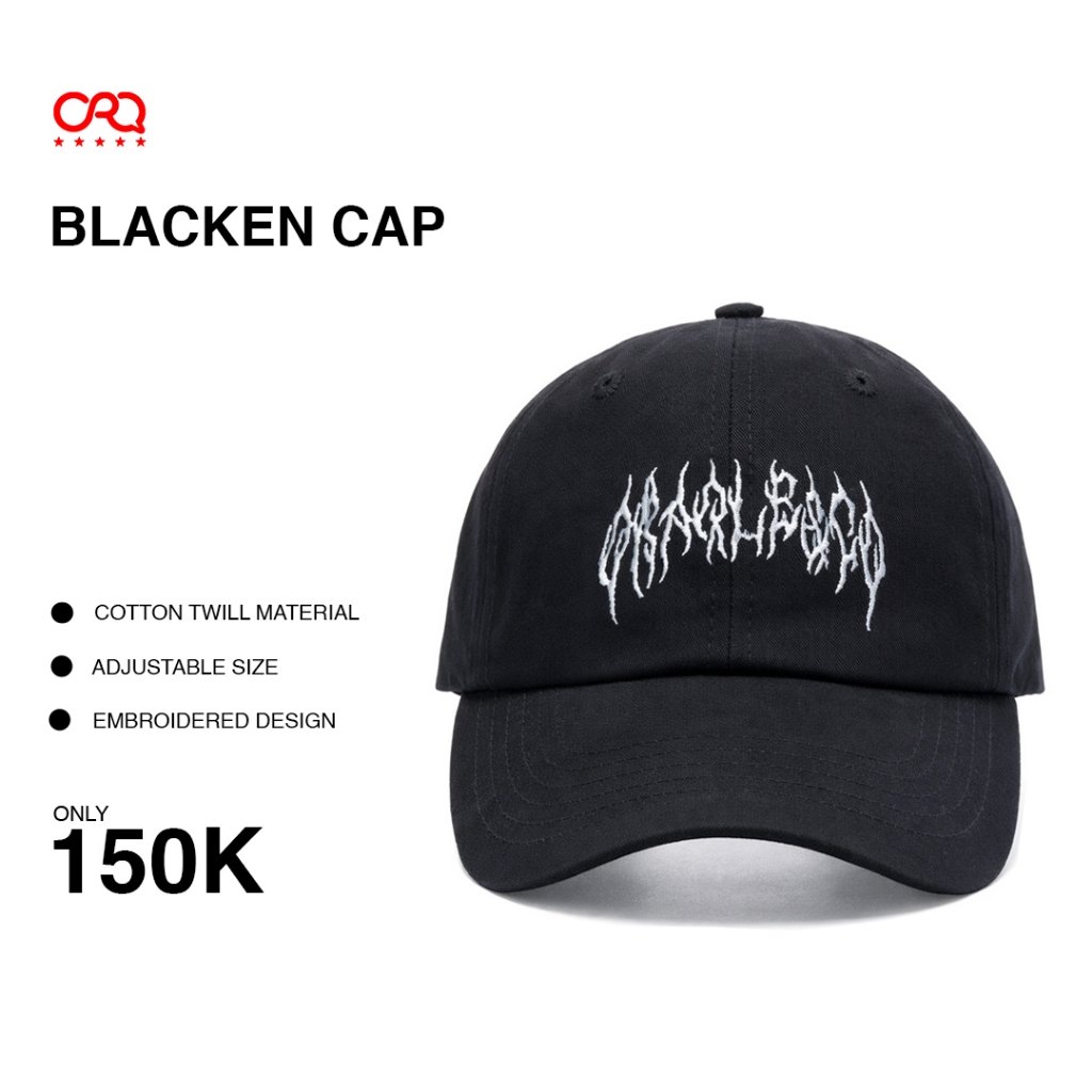ORAQLE Polo Cap Topi Pria & Wanita BLACKEN CAP