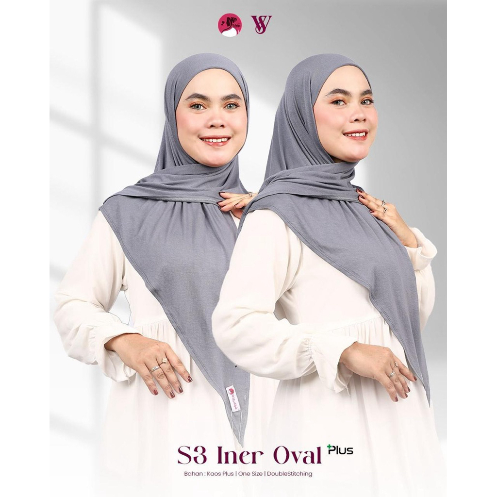 [Grosir/5Pcs]Annisa Hijab-S3 Inner Oval Kaos plus+