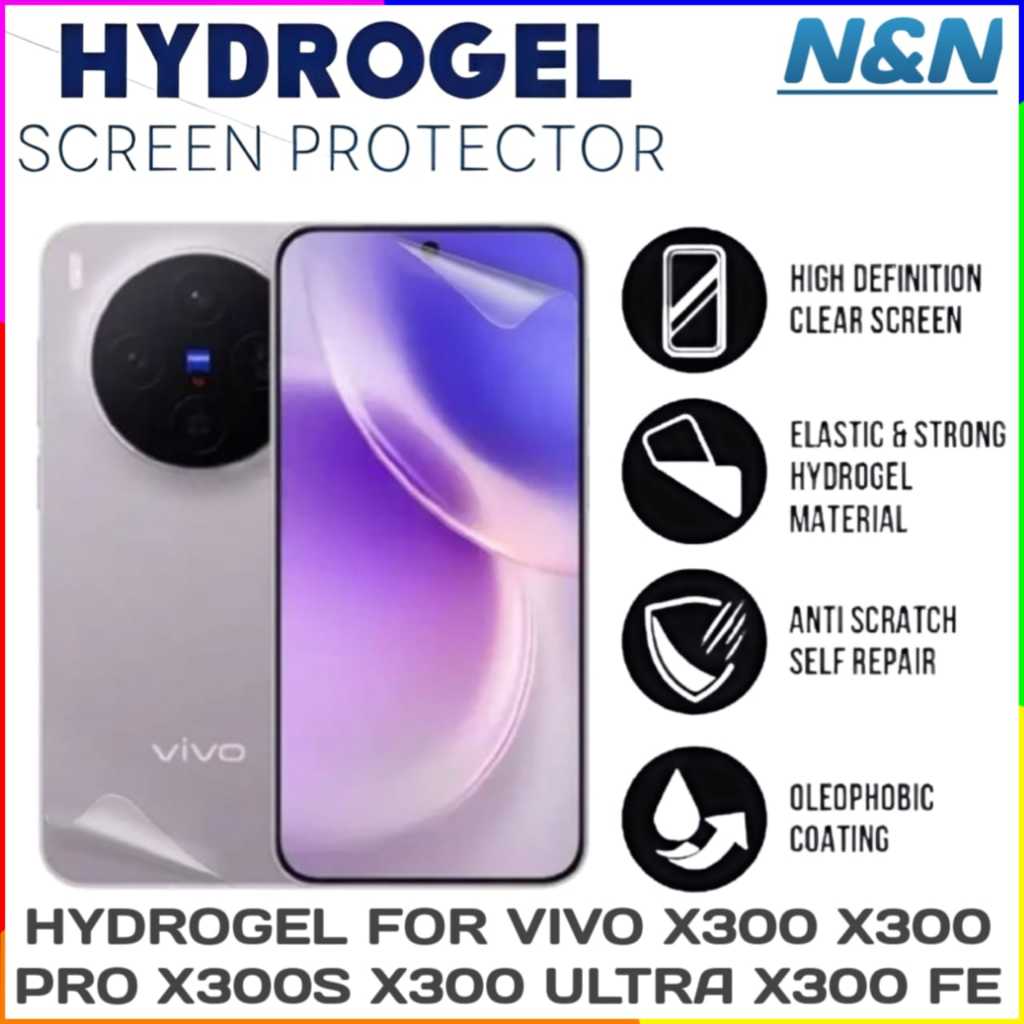 Hydrogel Film For VIVO X300s X300 Pro X300 Ultra X300 FE Anti Gores Jelly Bening Blue Matte Spy
