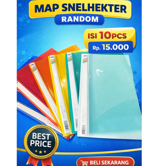 Folder One Business Snelhecter Map Arsip | Penyimpanan Dokumen A4