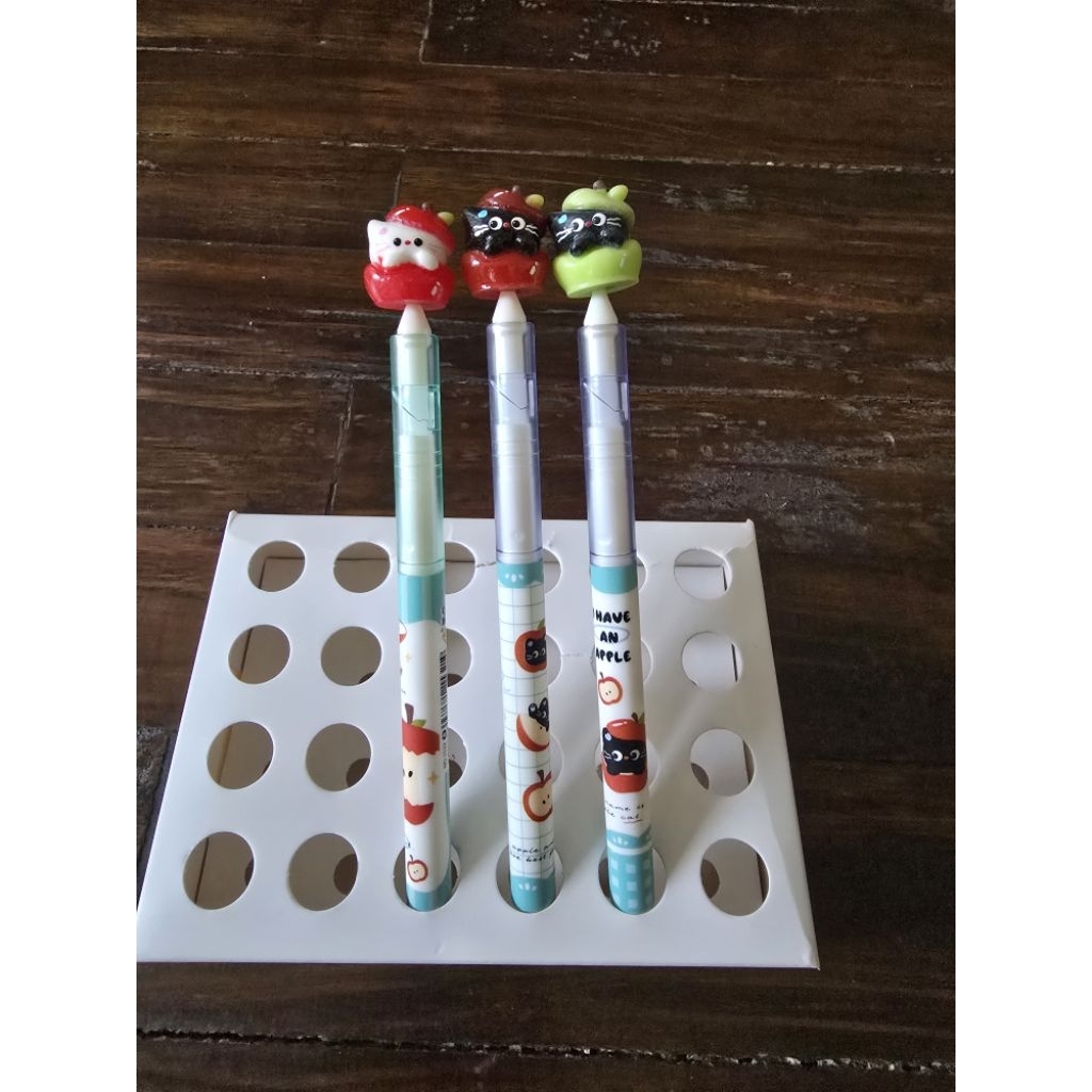bolpen pen gel kucing puter baru boleh pilih
