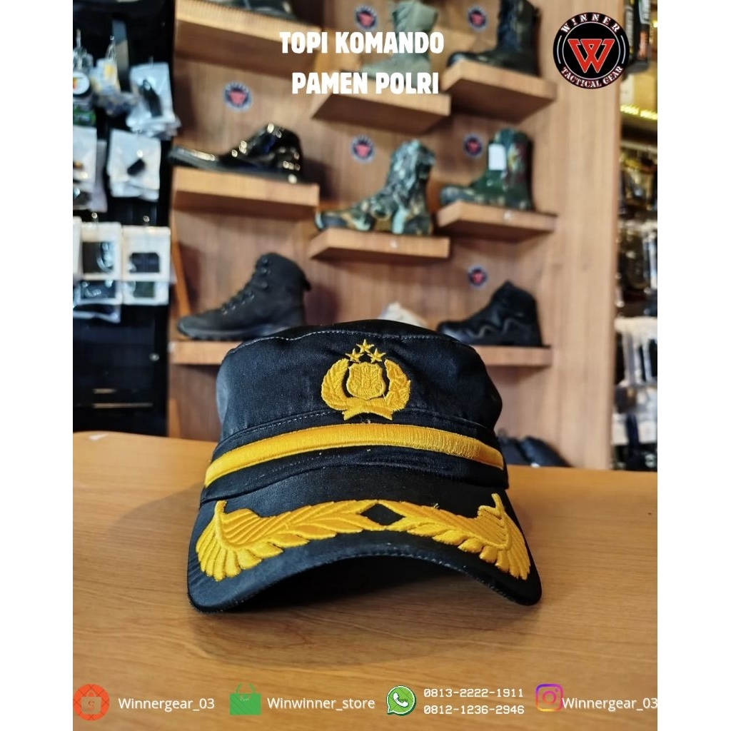 Topi komando Pamen polri