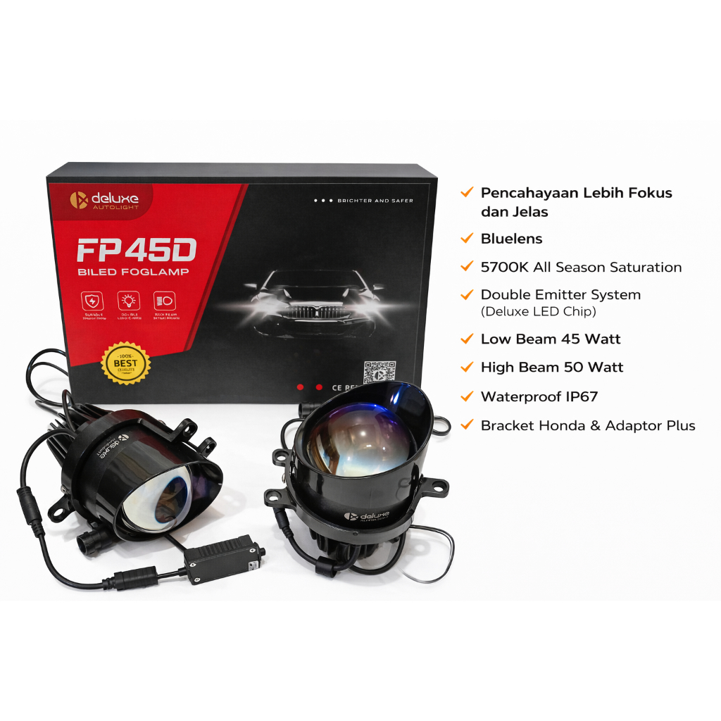 Lampu Biled Projector Foglamp 3inch Deluxe Autolight FP45D Waterproof