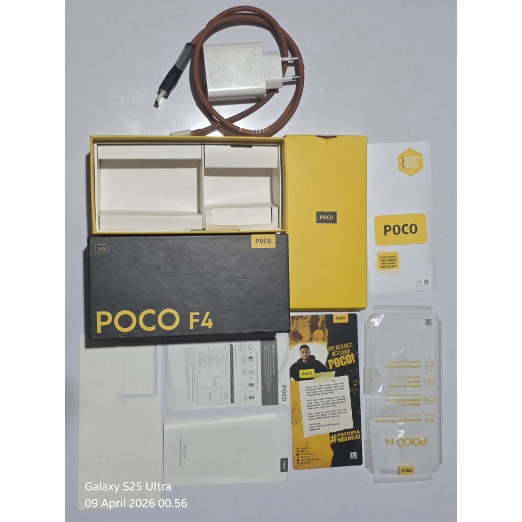 (HANYA) Charger 67W+Dusbook Poco F4 8/256 (Original)