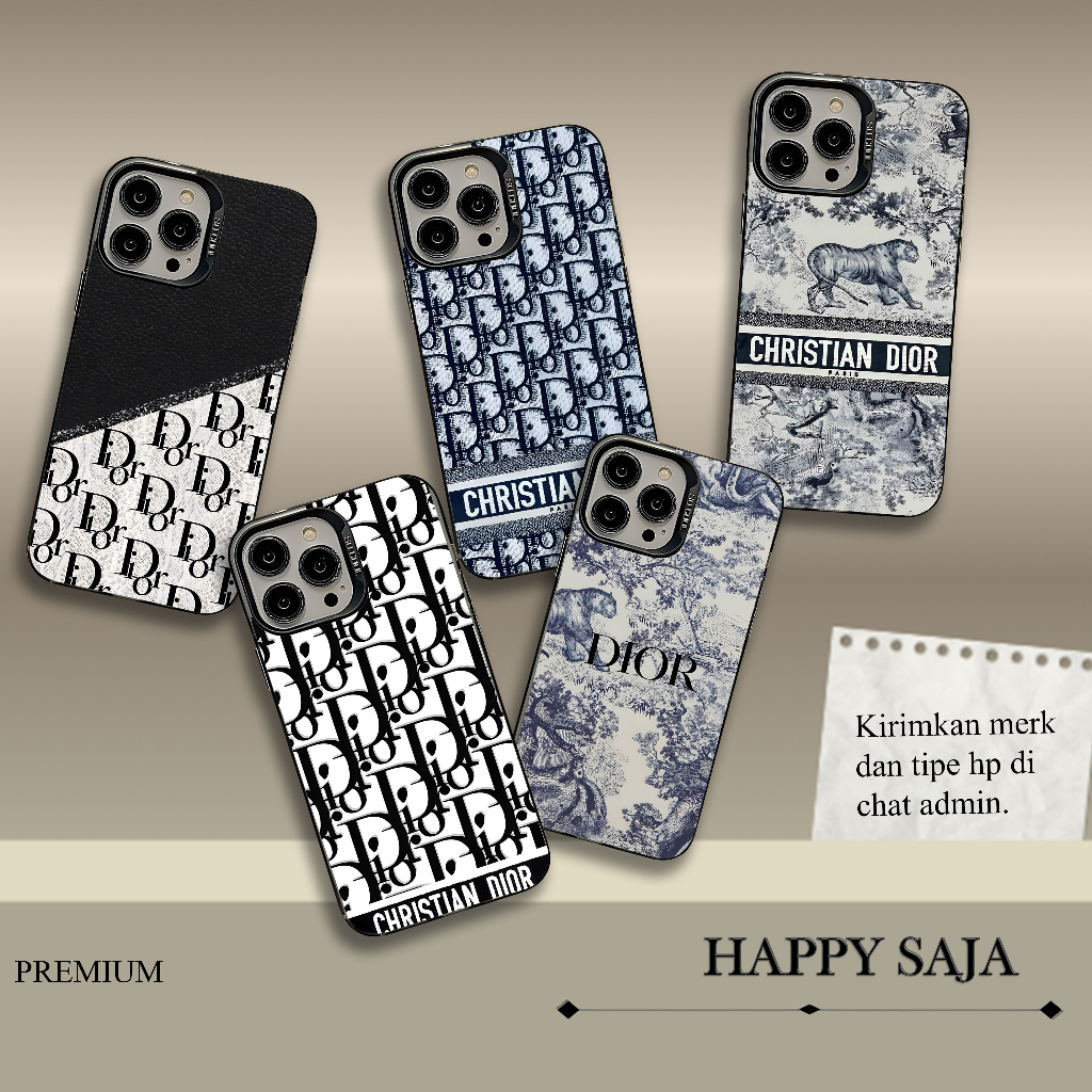 628. Case Pelindung Hp Socool IMD Hybrid Motif High Brand Dior Aesthetic Untuk Samsung Xiaomi Realme