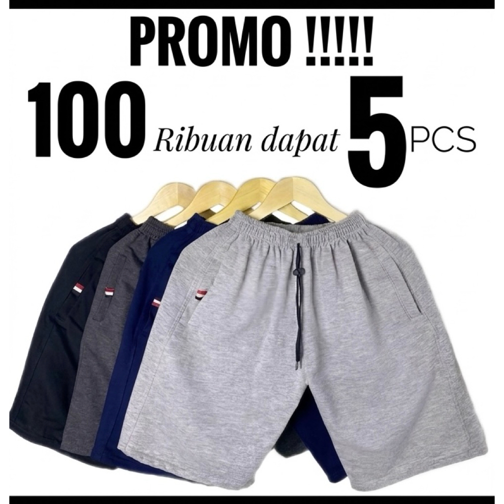 Celana Pendek Pria Wanita Unisex Baby Terry Tebal Lembut Adem 4 Pcs