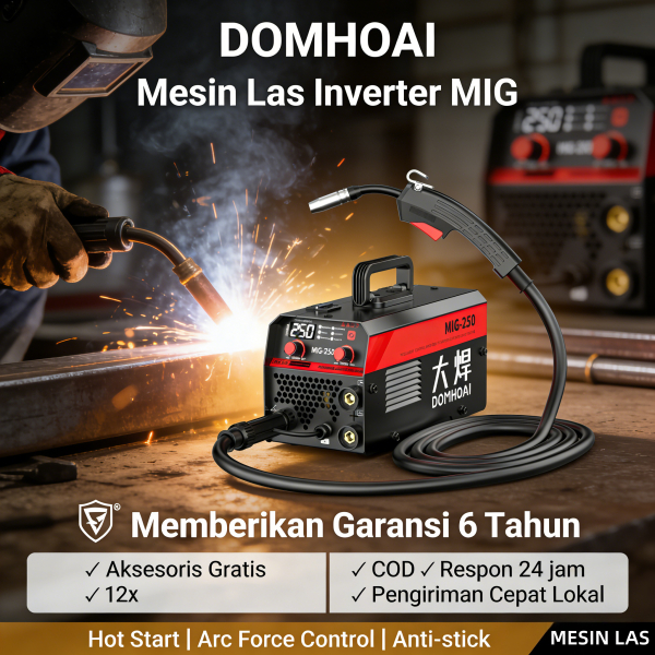 DOMHOAI mesin las 3 in 1 mesin las inverter  las listrik mesin las listrik alat las listrik canggih 