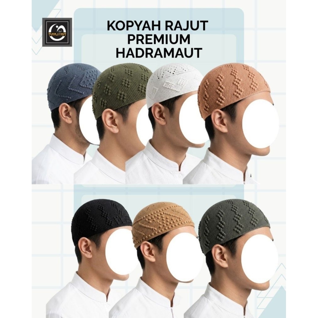 KOPYAH RAJUT HADRAMAUT | KOPYAH RAJUT PREMIUM | KOPYAH RAJUT
