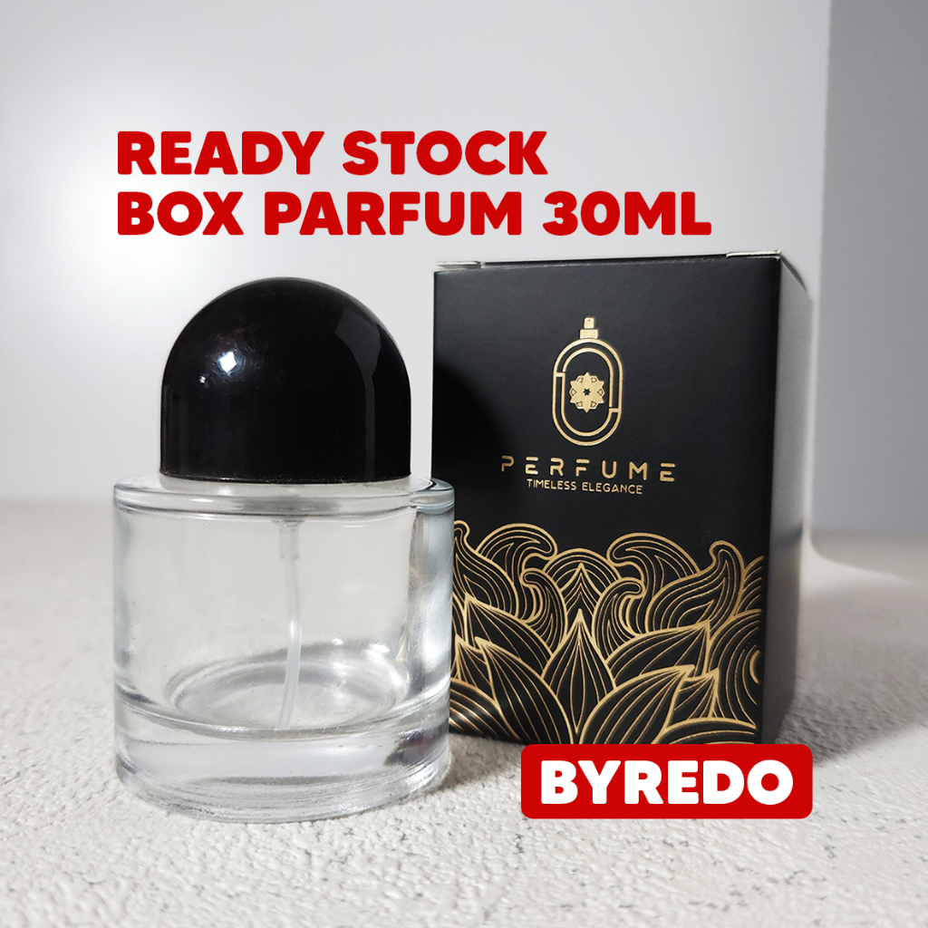 Dus Parfum Byredo 30ml – Ready Stock Hitam Putih | Bisa Custom Logo | Box Parfum Premium