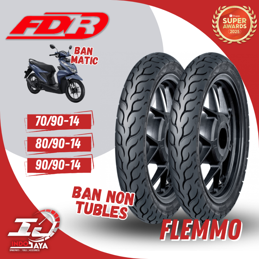 [READY COD] BAN FDR FLEMMO 70/90-14 - 80/90-14 - 90/90-14 RING 14 / BAN FDR TUBETYPE (NON TUBLES) RI