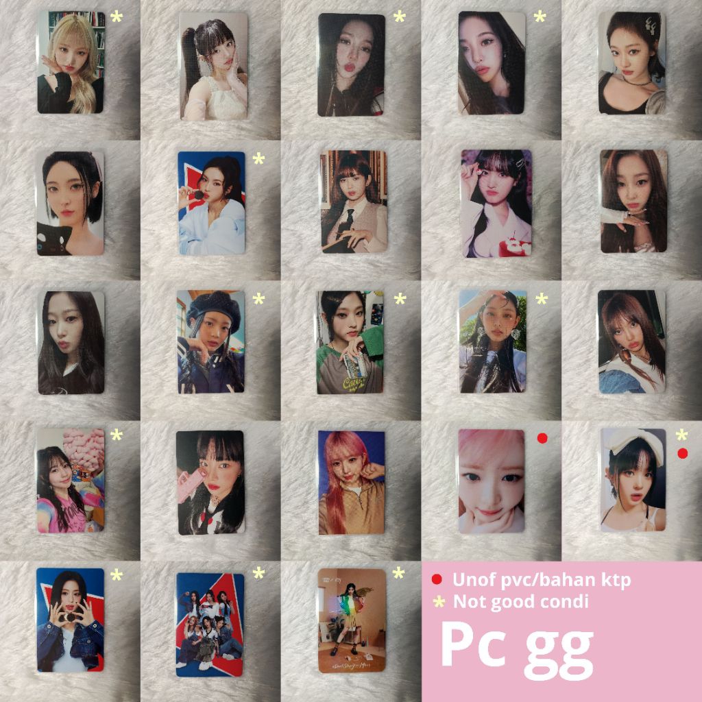 SALE|BACADESK]Photocard Official Girlgrup Ive Liz Rei Illit Minju Aespa Karina Ningning Giselle Naev