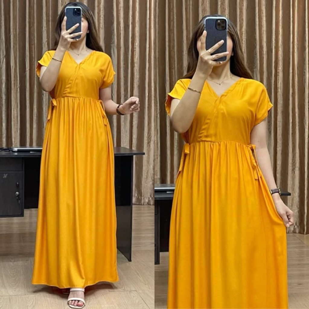 Daster Vera Midi Dress Homedress Rayon Twill/Daster Kimono Rayon Twill Busui