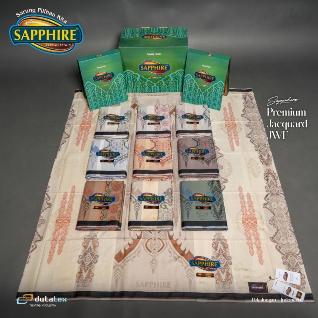 PAKET USAHA SARUNG SAPPHIRE PREMIUM JAGUARD SJE,JWF 5PCS GROSIR TERBARU