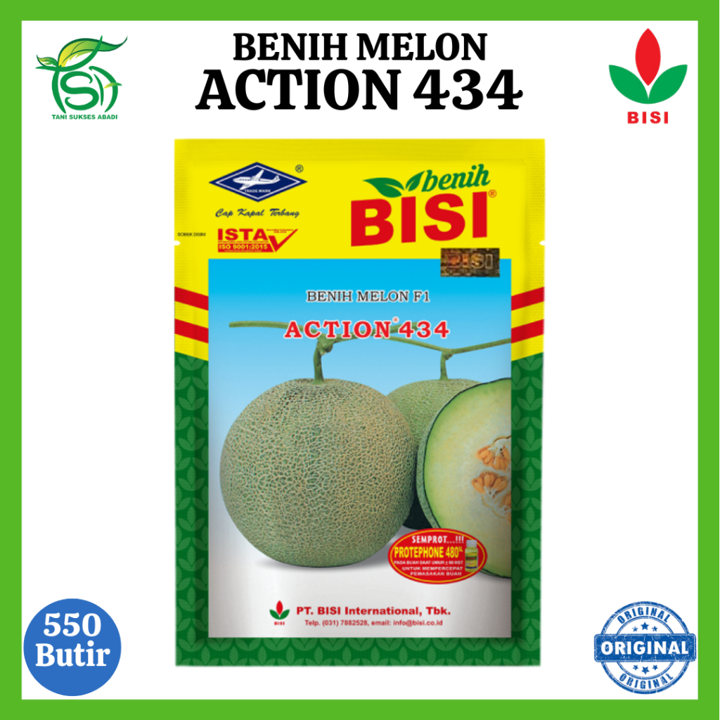 Benih Melon ACTION 434 - 550 Butir - Bibit BISI F1
