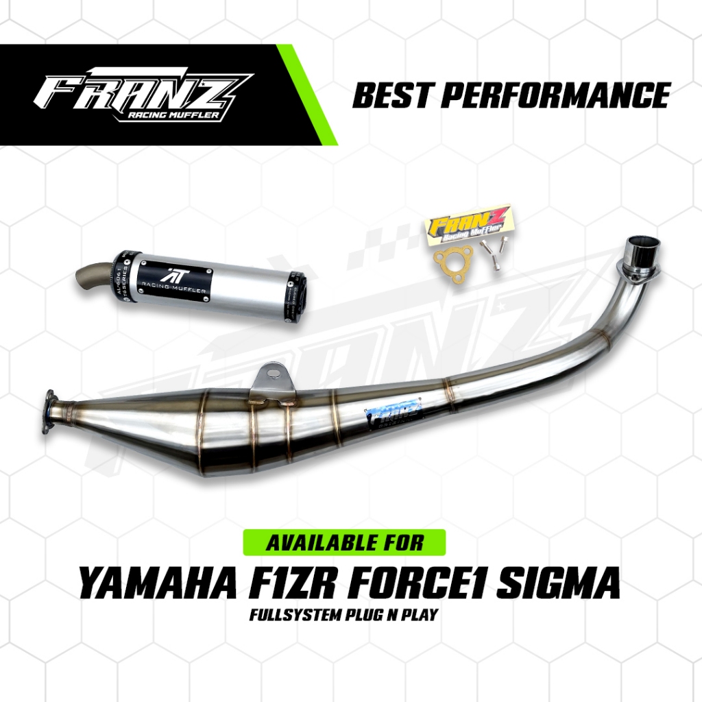 Franz Muffler Knalpot Kolong Samping F1ZR FIZ R Force 1 Sigma Stainless Silencer Aitech Original