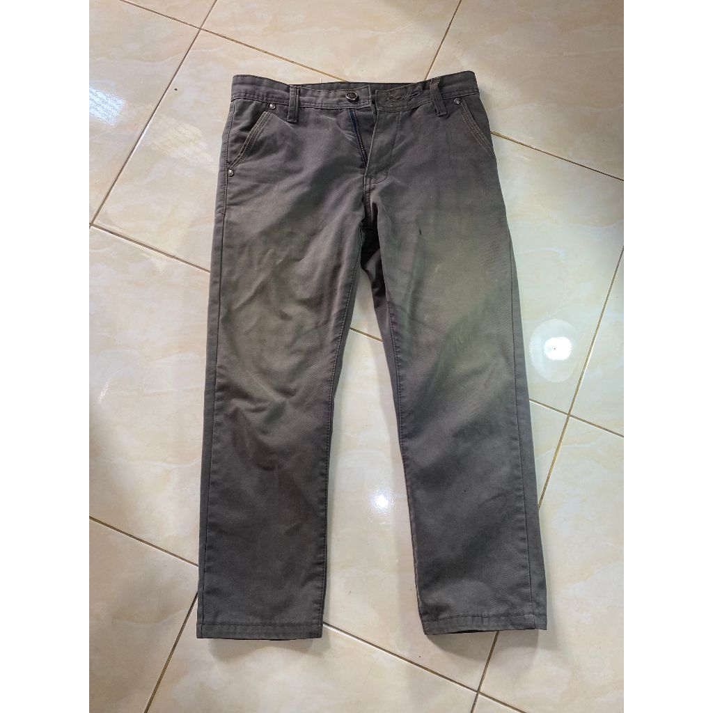Celana Chino Hugo Boss Dark Gray Heavy Chino Straight Longpants