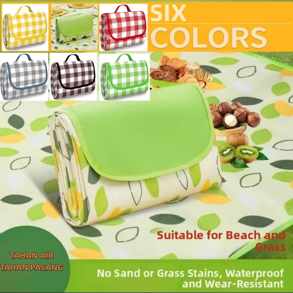 Tikar Lipat/Tikar Piknik/ Alas Piknik Untuk 100x150/150x200cm /200x300cm Karpet Piknik Portabel Baha