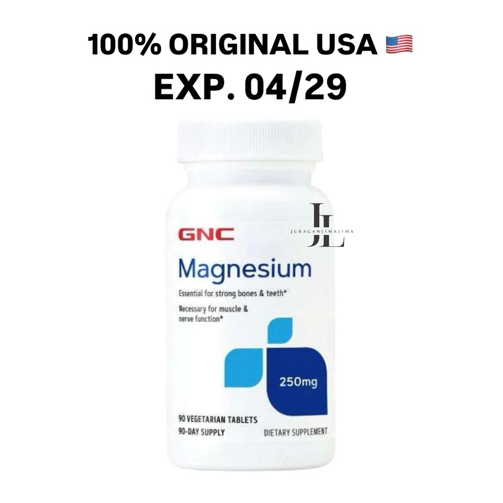 GNC Magnesium 250mg Tablet Vegetarian 90s