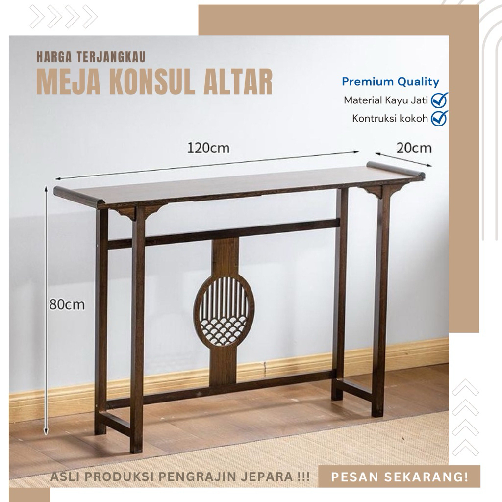Console table meja konsul minimalis meja konsul altar meja konsul pajangan meja konsul hias meja sem