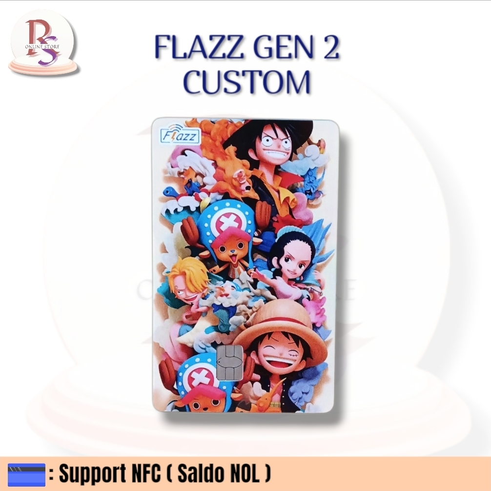 KARTU ETOLL FLAZZ BCA GEN 2 CUSTOM - ONE PIECE [CARTOON]