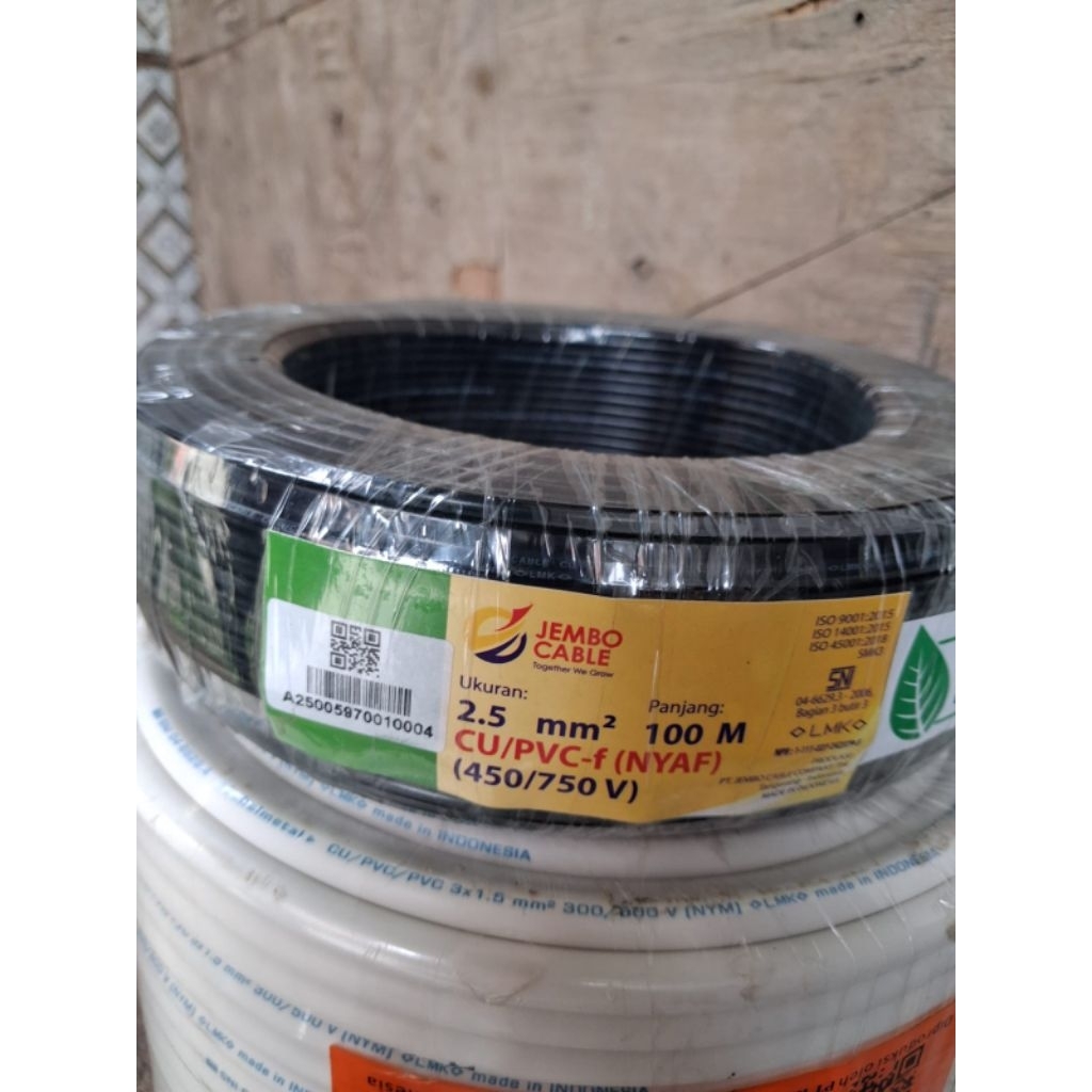kabel nyaf 2,5 mm jembo kabel serabut NYAF 1x2.5 mm JEMBO