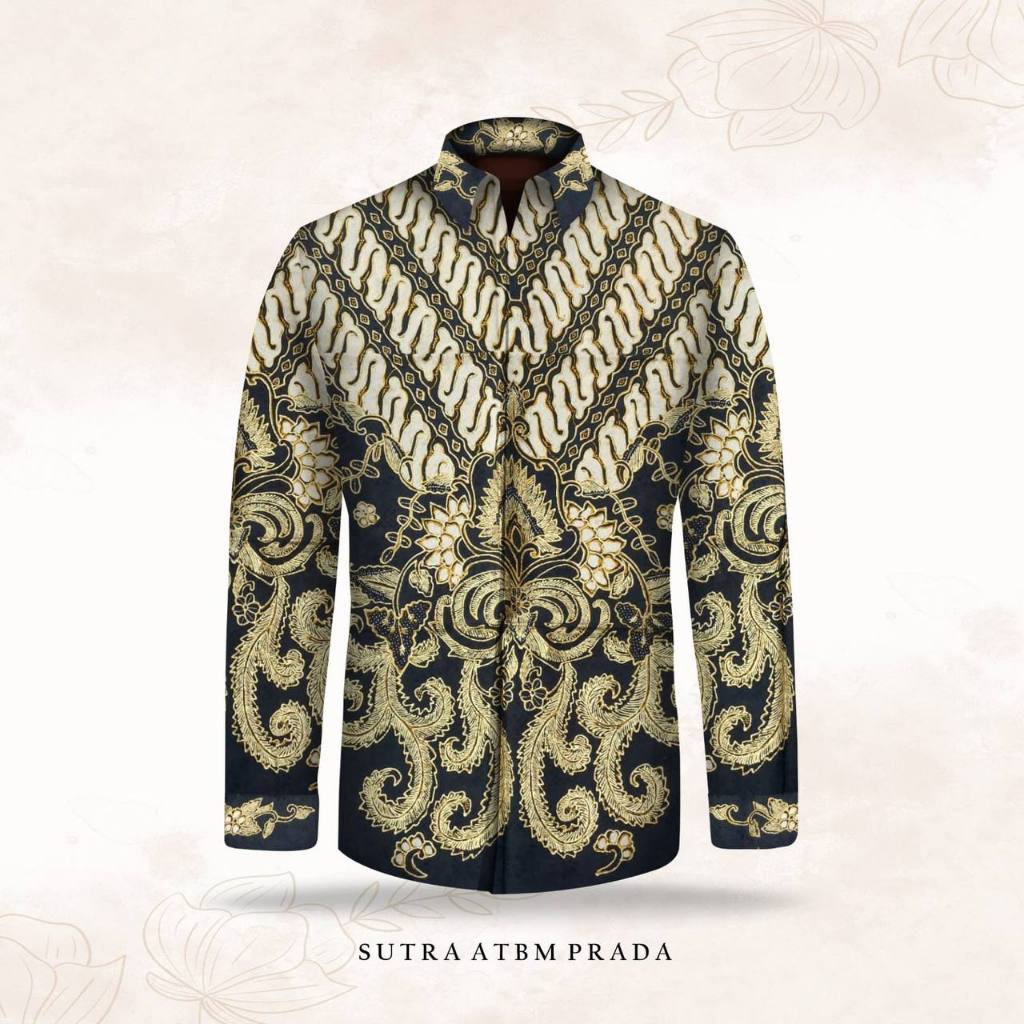 Kain batik tulis sutra prada kemeja batik pria tanmalaka_1560