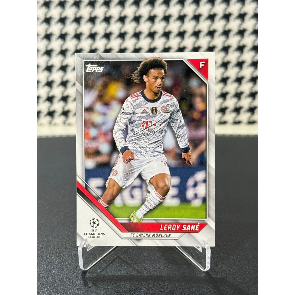 kartu bola topps leroy sane bayern munchen