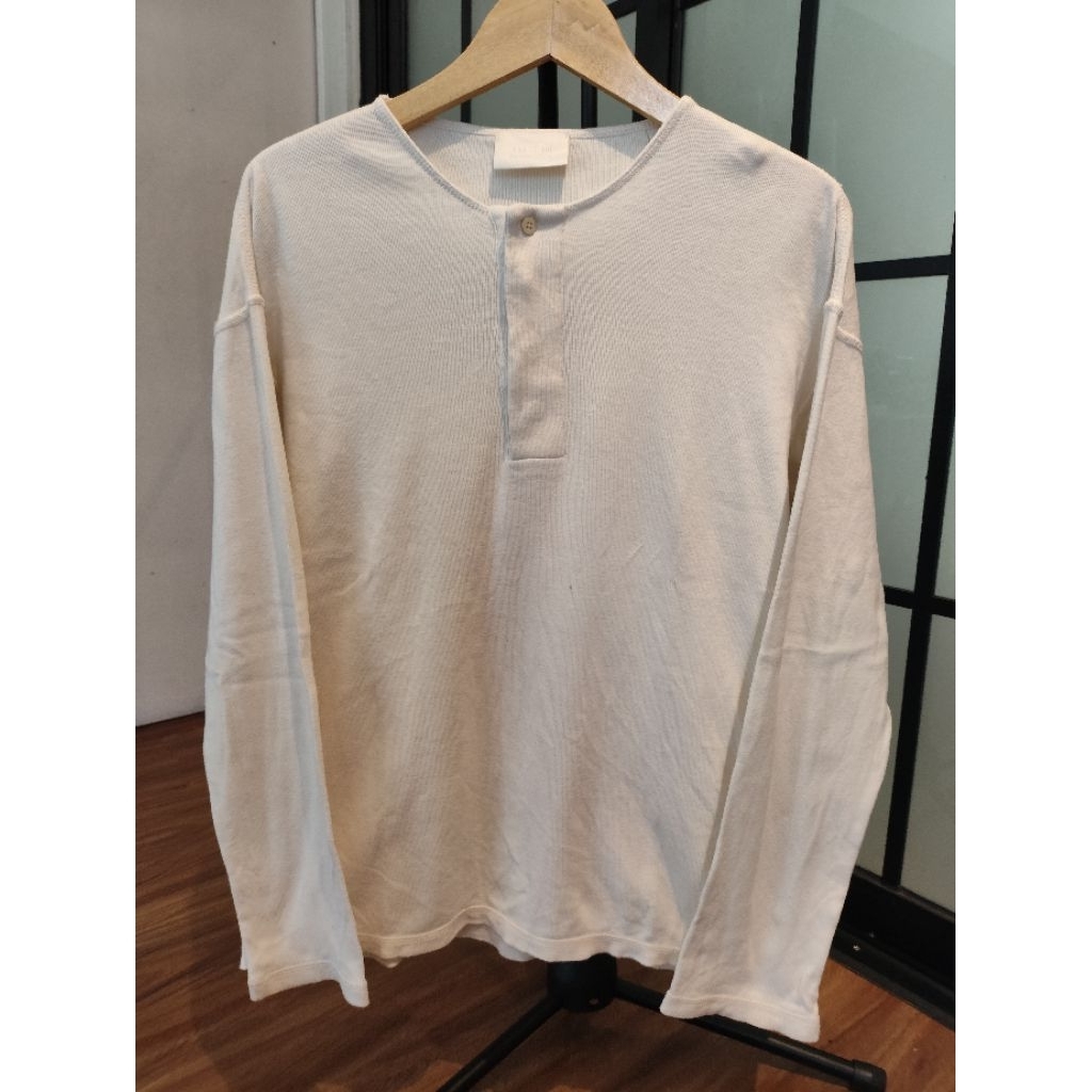 [PRELOVED]Long sleeve Fear of God for Ermenegildo Zegna - Ribbed Cotton Henley T-Shirt