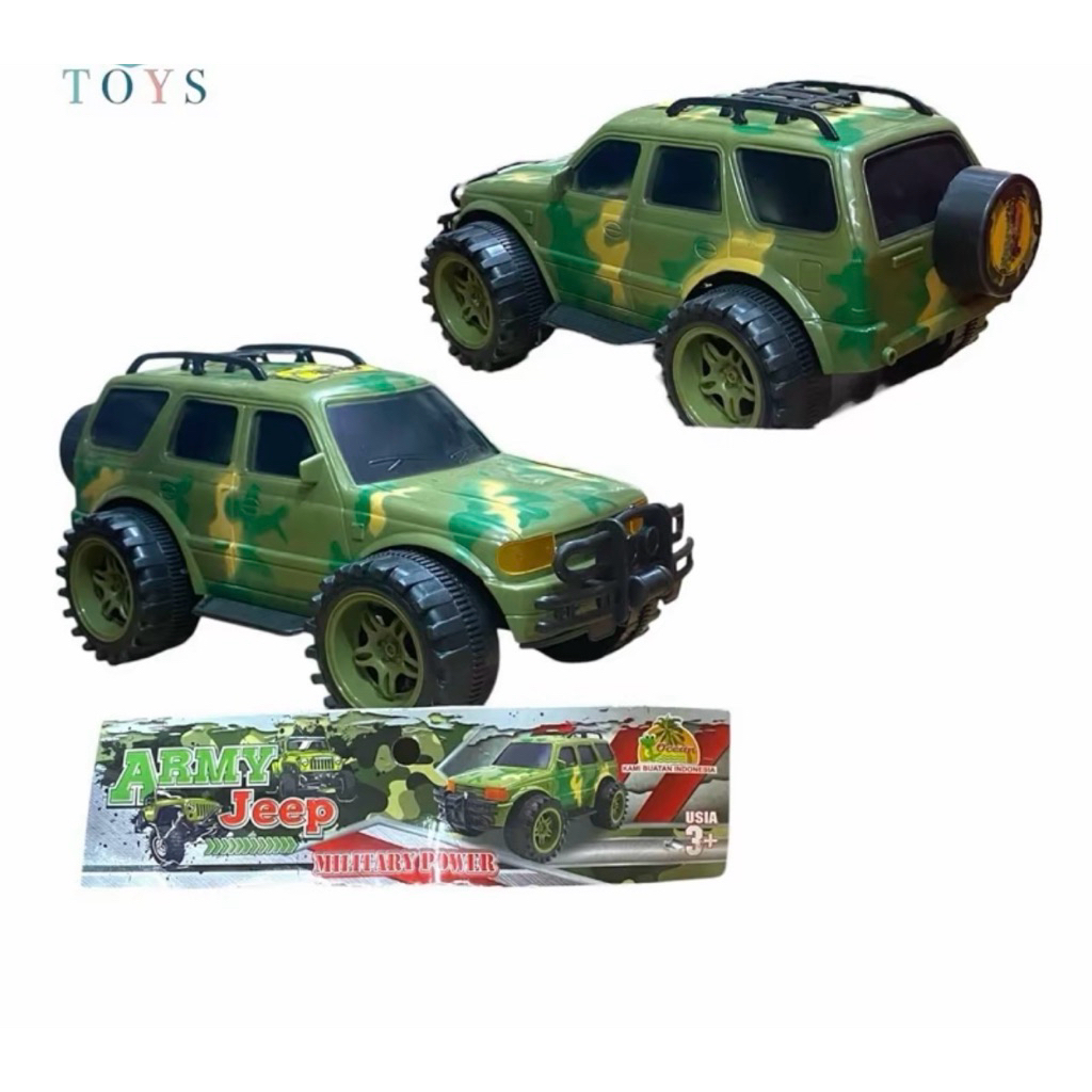 Mobil mainan anak anak_Mobil army/tentara jeep OCT6612