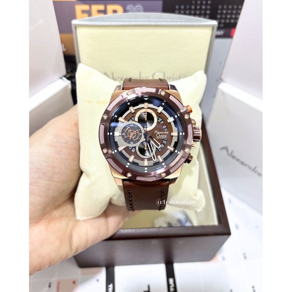 Alexandre Christie AC 6506 MC Original Bergaransi Jam Tangan Pria