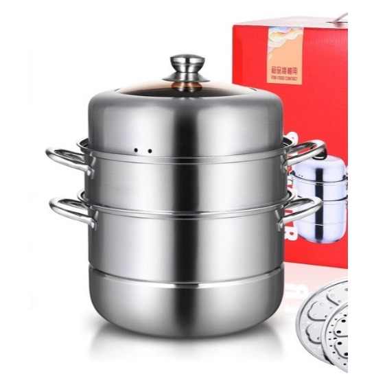 Panci Kukusan 3 Tingkat  Steamer 599
