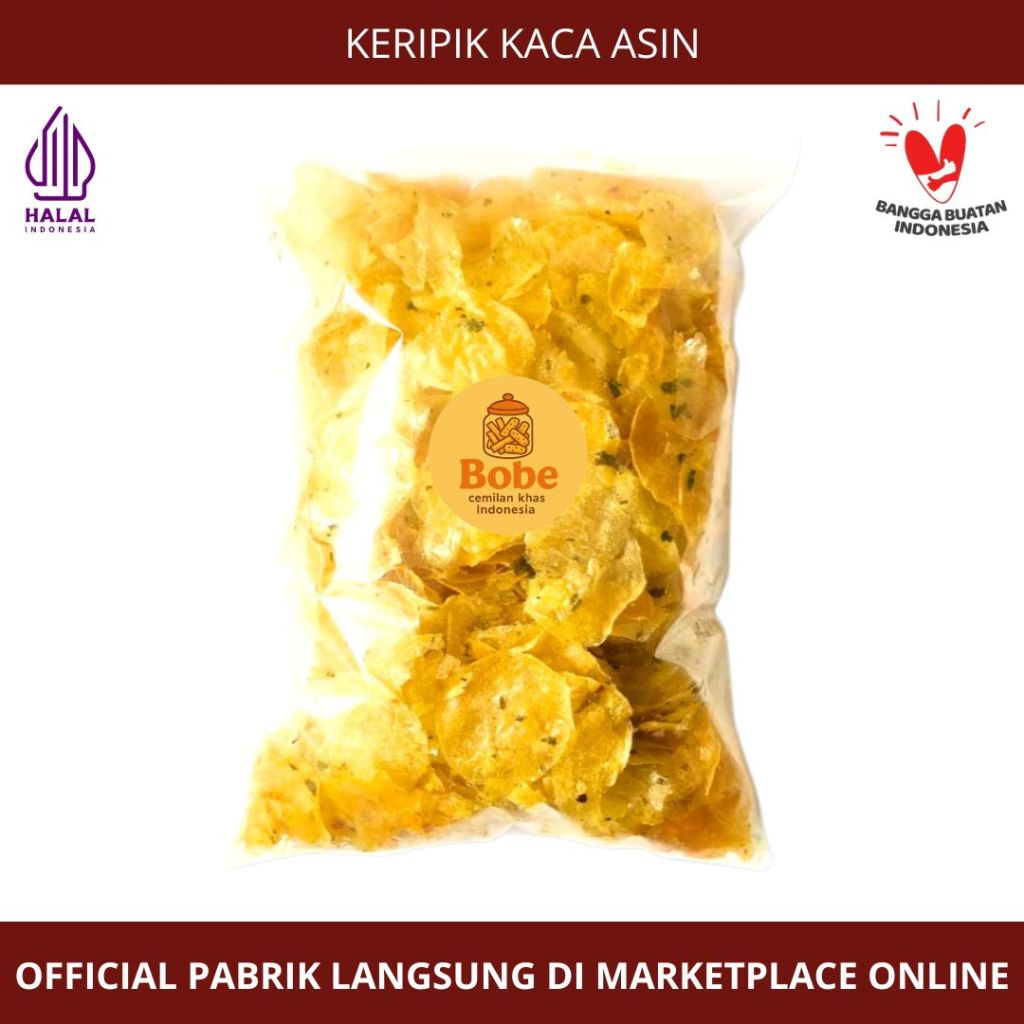 [Toko Kue Bobe] - Keripik Kaca Asin - Snack Kiloan
