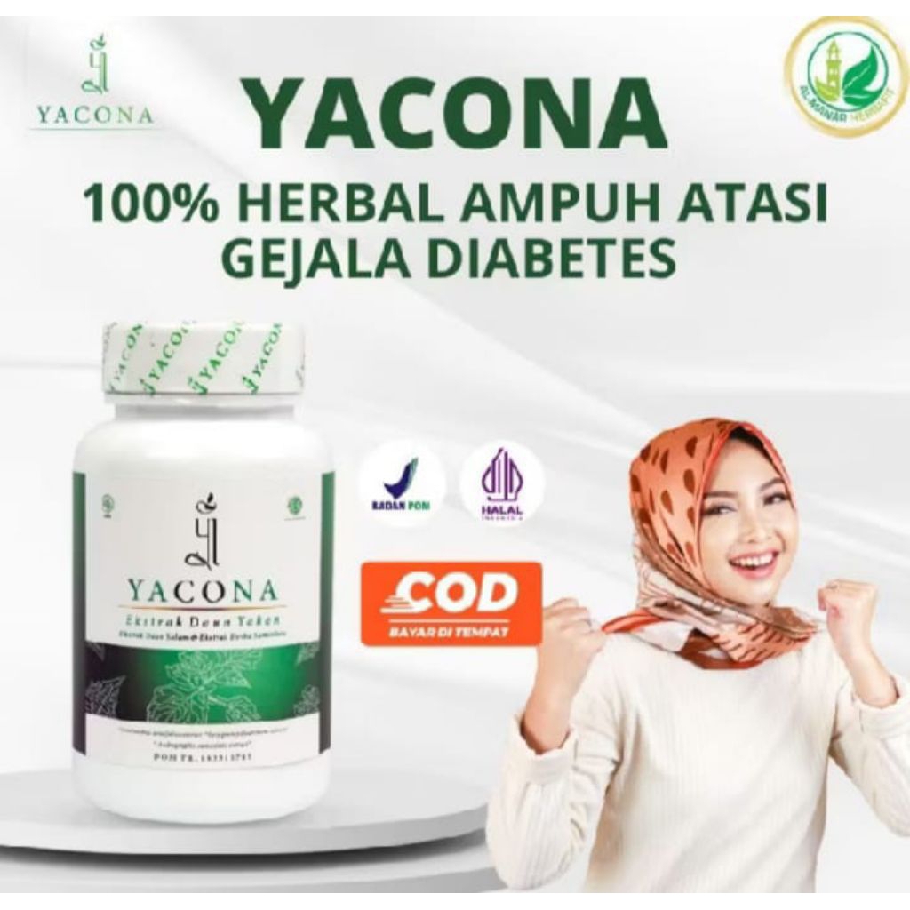 (PROMO) Yacona original isi 60 kapsul herbal kesehatan ampuh sembuhkan diabetes