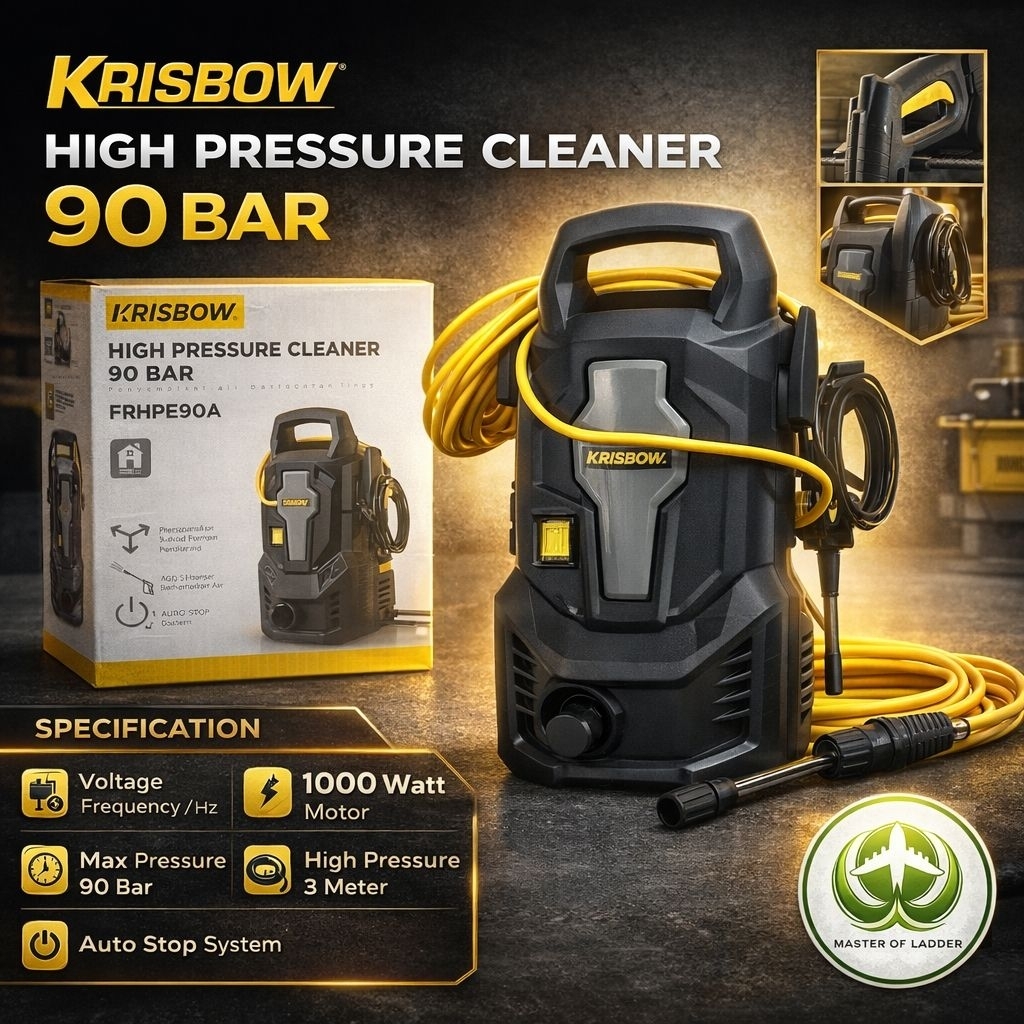 Krisbow High pressure Jet pump water jet cleaner 90 Bar
