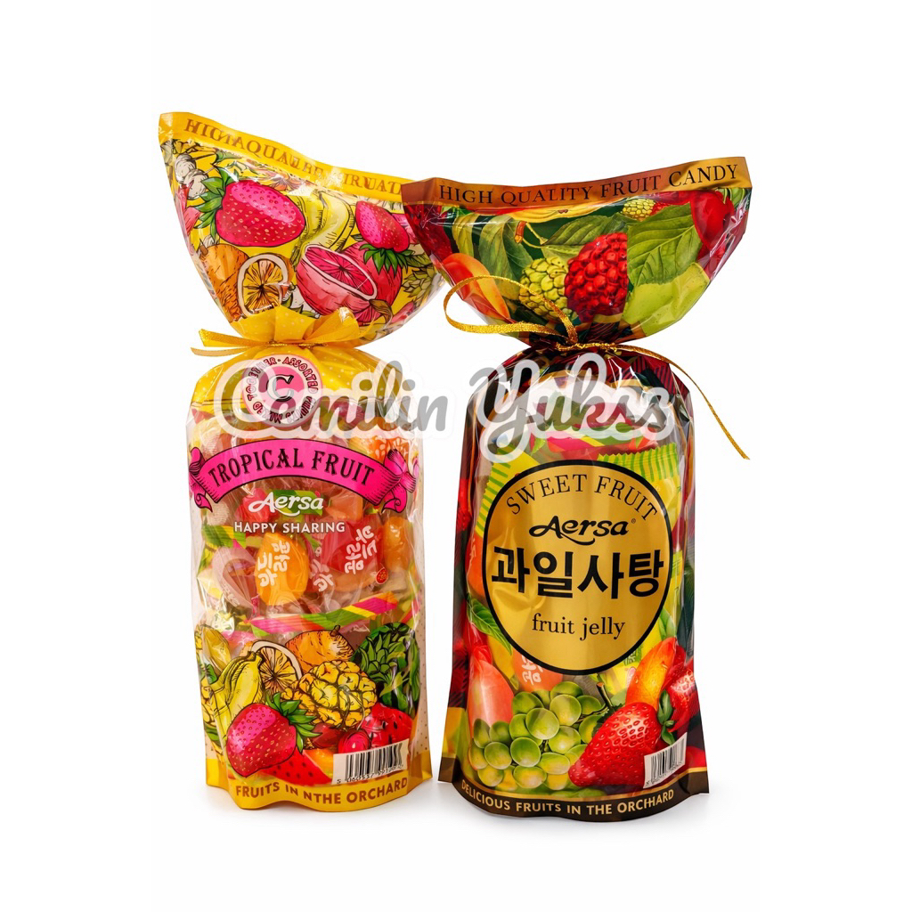 Aersa Fruit Jelly Permen Jeli Aneka Rasa 450g Korean Permen Jelly Aneka Rasa
