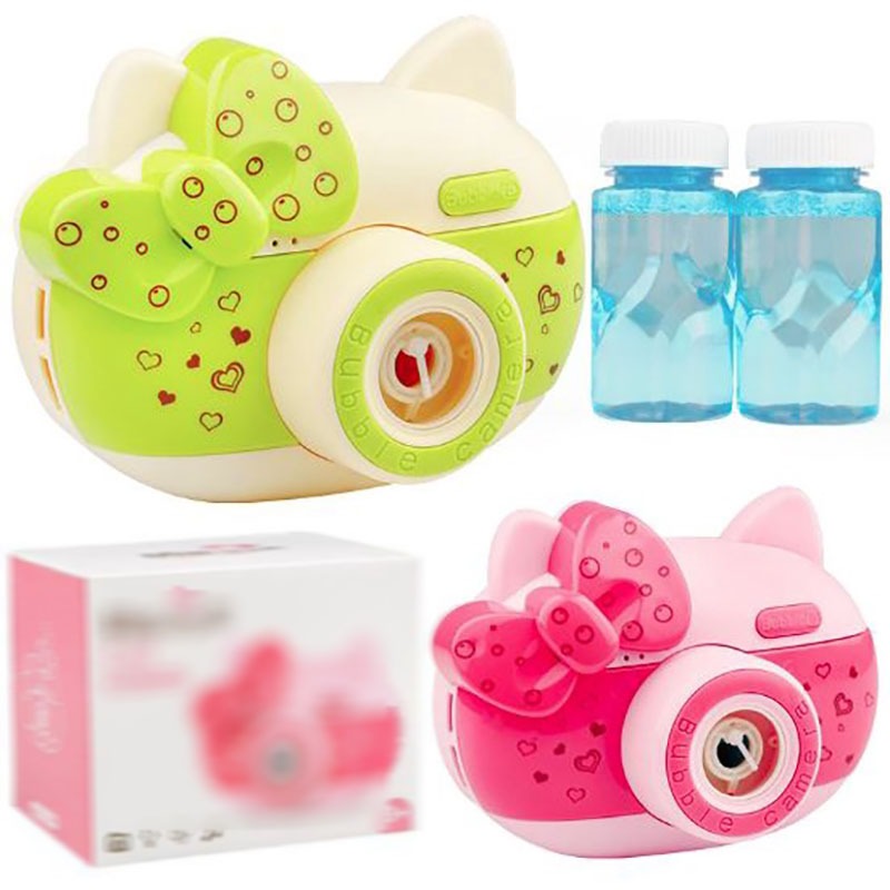 Mainan Anak Bubble Camera Karakter Hello Kitty - Kamera Sabun Balon Gelembung Lucu