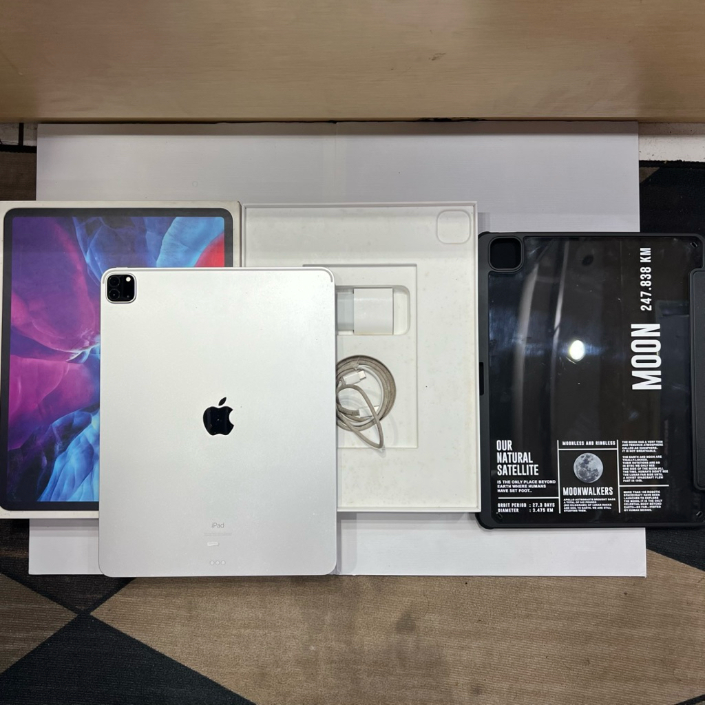 ipad pro 2020 128gb wifi resmi ibox 12,9 inch fullset original layar bersih no shadow