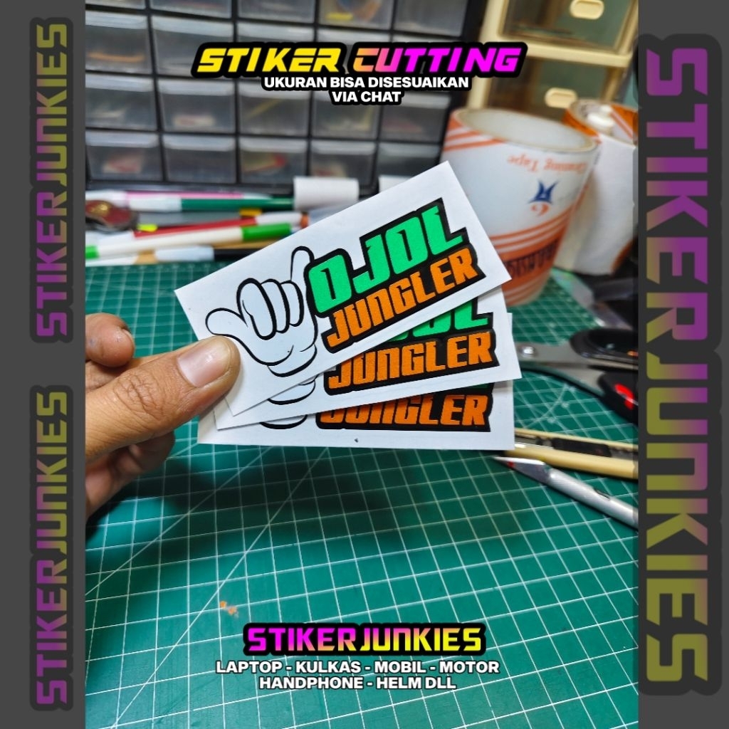 STIKER OJOL JUNGLER STICKER CUTTING OJOL