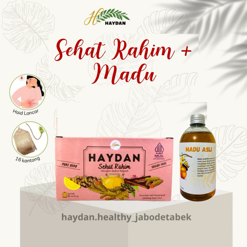 Paket Promil suami istri 2 box Haydan SR dan 1 botol madu