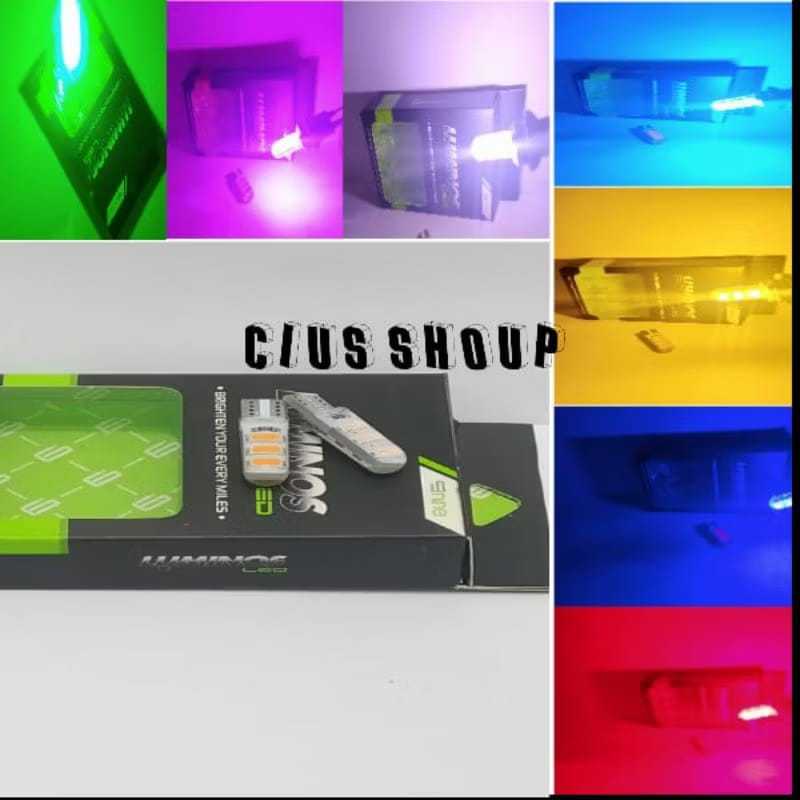 LAMPU LED T10 6 MATA JELLY NINE LAMPU SEIN SENJA STOP REM MOTOR VARIO DAN LAMPU NOMOR MOBIL