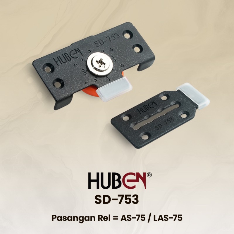 RODA ORANGE LEMARI PINTU SLIDING HUBEN SD-753 | RODA ORANGE HUBEN LEMARI SLIDING