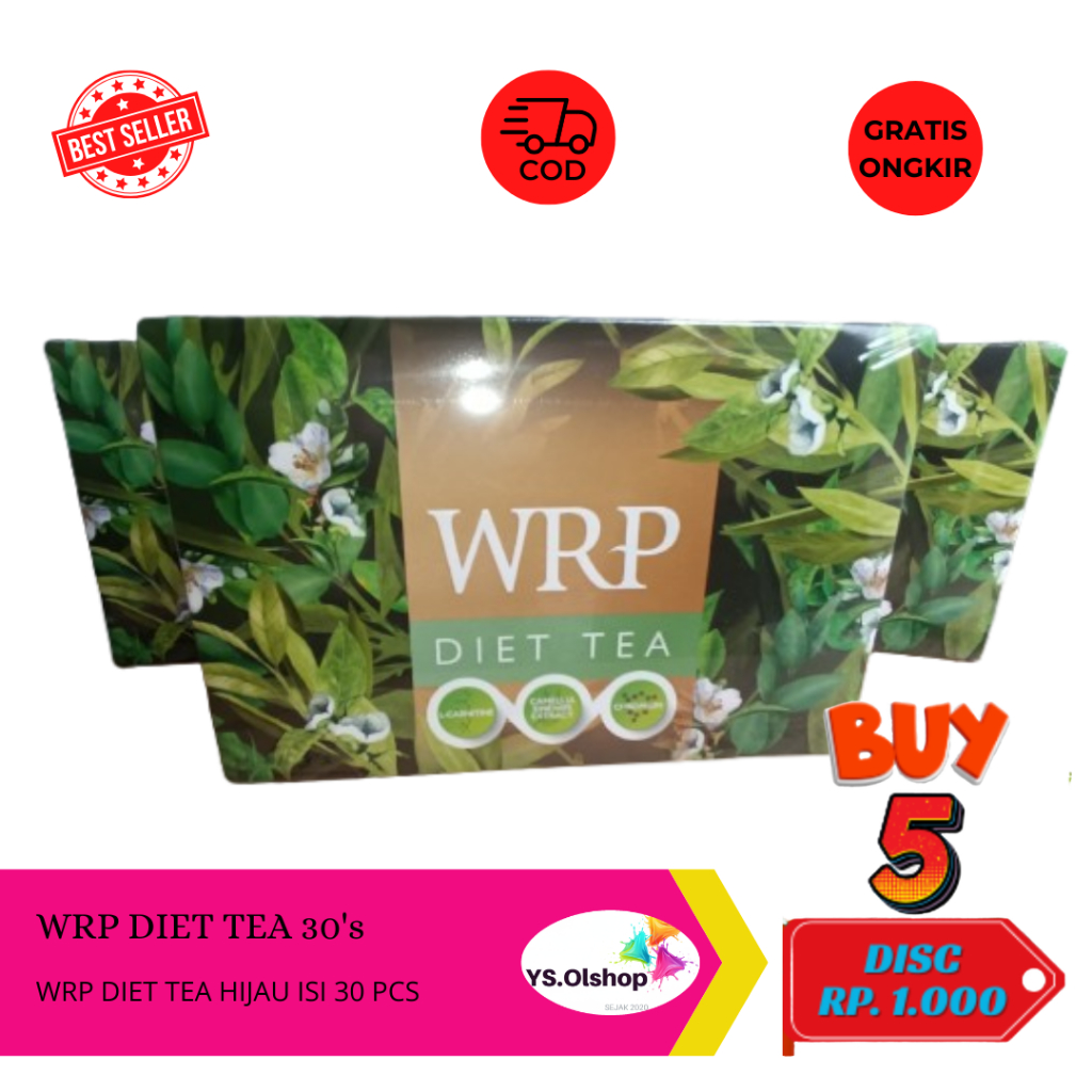 WRP Diet Tea 30 Sachet Suplemen Teh Hijau Pelangsing