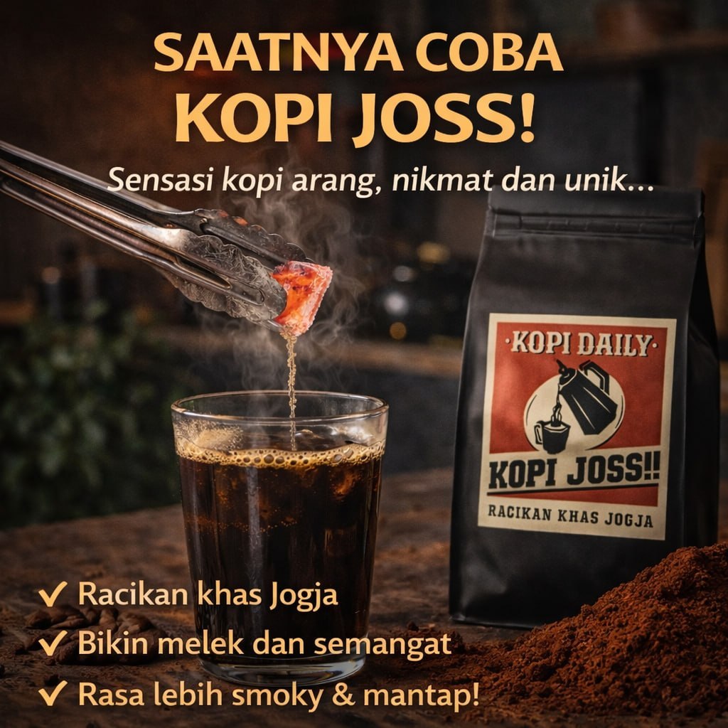 Kopi Daily Kopi Joss Jogja Asli – Kopi Hitam Khas Autentik, Rasa Kuat & Pekat, Praktis Siap Seduh 10